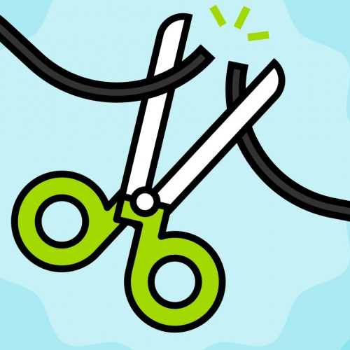 Cord Cutting Clipart